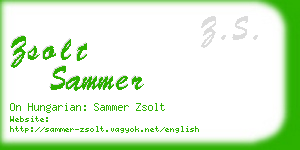 zsolt sammer business card